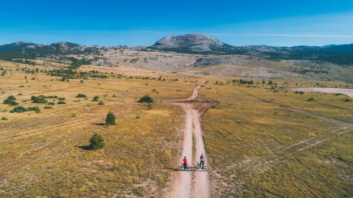 landscape of highest mountain in croatia