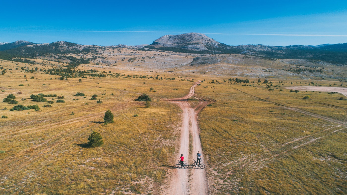 landscape of highest mountain in croatia