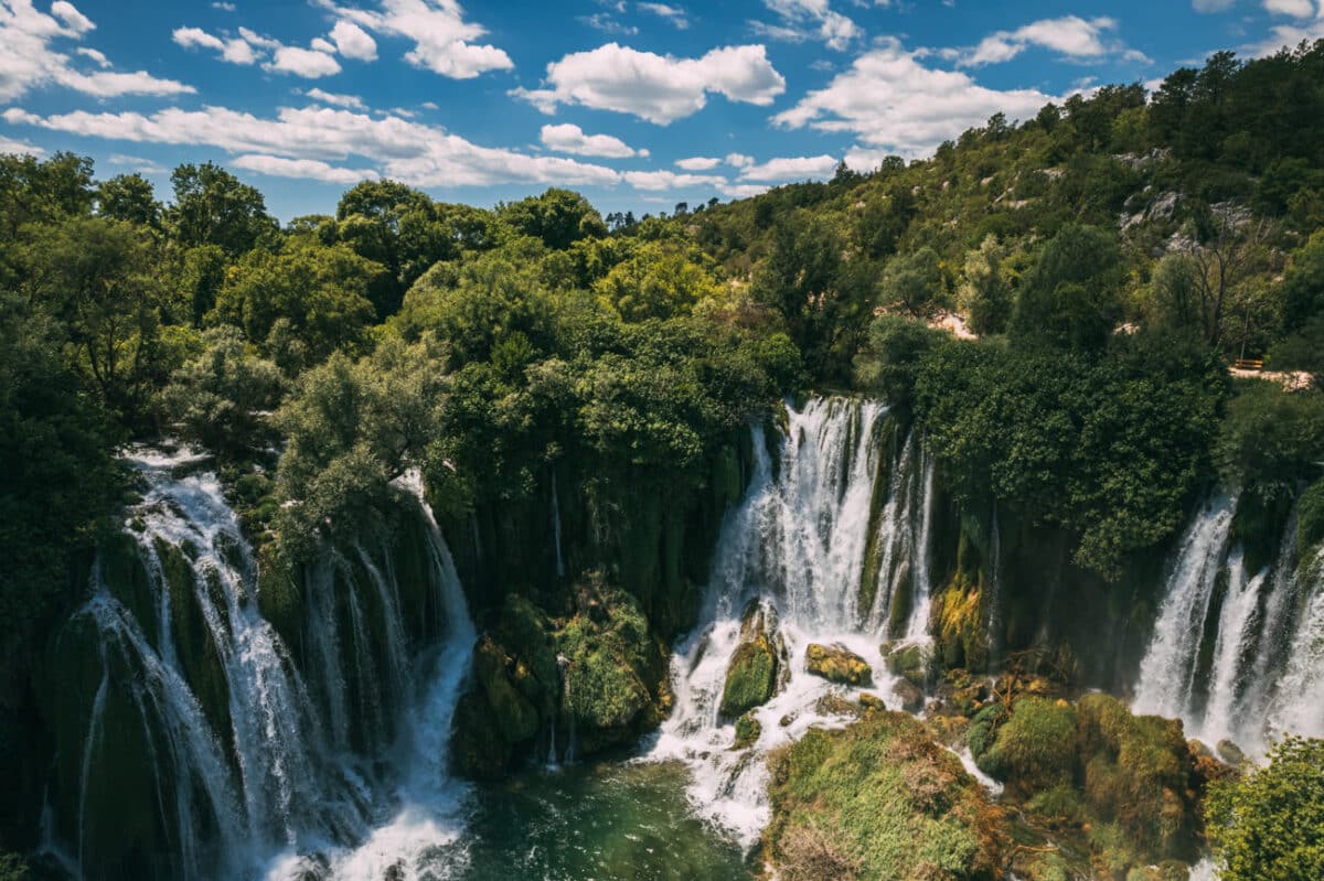 kravica waterfalls near ljubuski